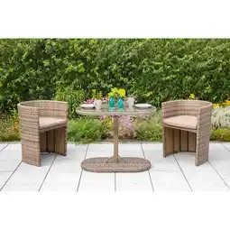 Netto Marken-Discount Merxx Ancona Sitzgruppe Garten & Balkon Set 3 tlg. Tisch und zwei Stühle Angebot