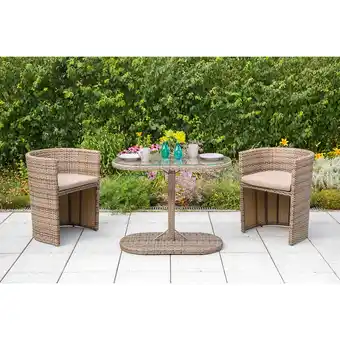 Netto Marken-Discount Merxx Ancona Sitzgruppe Garten & Balkon Set 3 tlg. Tisch und zwei Stühle Angebot
