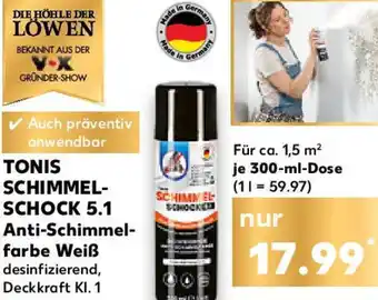 Kaufland TONIS SCHIMMEL SCHOCK 5.1 Anti-Schimmelfarbe Weiß Angebot