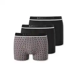 Netto Marken-Discount Schiesser Boxershorts Shorts im 3 Pack Organic Cotton uni gemustert mehrfarbig Angebot