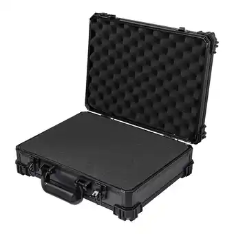 Netto Marken-Discount HMF 15502-02 Transportkoffer mit Rasterschaumstoff, Universalkoffer, 39 x 29 x 12 cm, Schwarz Angebot
