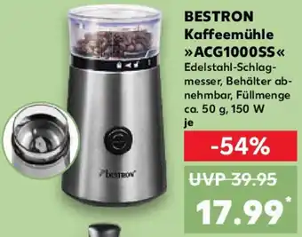 Kaufland BESTRON Kaffeemühle ACG1000SS Angebot