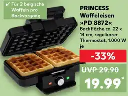 Kaufland PRINCESS Waffeleisen PD 8872 Angebot