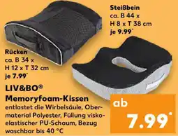 Kaufland LIV&BO Memoryfoam-Kissen Angebot