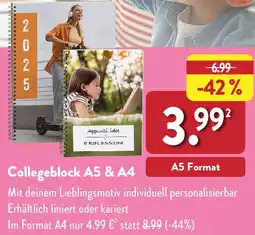 Aldi Nord Collegeblock A5 & A4 Angebot