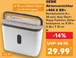 Kaufland GENIE Aktenvernichter 440 X BR Angebot