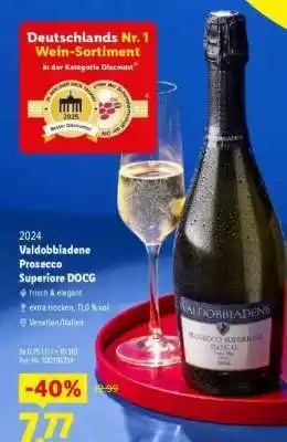 Lidl Valdobbiadene Prosecco Superiore DOCG Angebot
