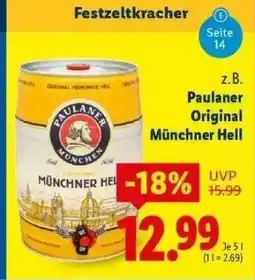 Lidl Paulaner Original Münchner Hell Angebot
