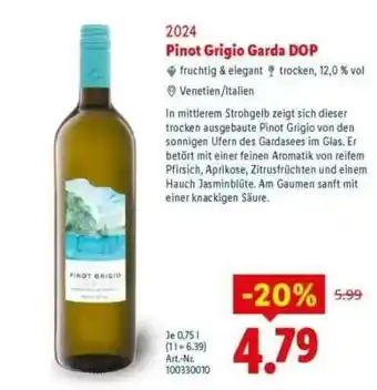 Lidl Pinot Grigio Garda DOP Angebot