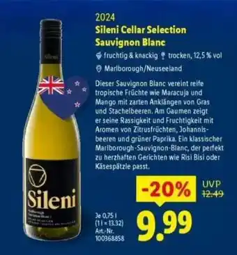 Lidl Sileni Cellar Selection Sauvignon Blanc Angebot