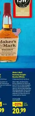 Lidl Maker's Mark Kentucky Straight Bourbon Whiskey Angebot
