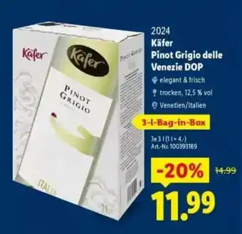 Lidl Käfer Pinot Grigio delle Venezie DOP Angebot
