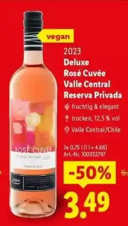 Lidl Deluxe Rosé Cuvée Valle Central Reserva Privada Angebot