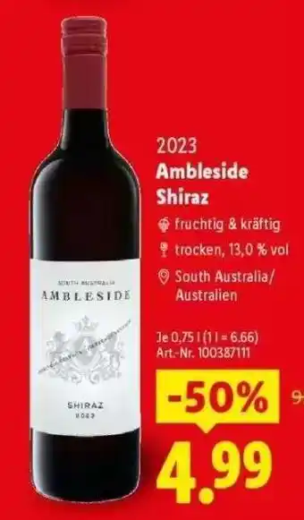 Lidl Ambleside Shiraz Angebot