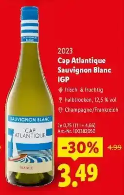 Lidl Cap Atlantique Sauvignon Blanc IGP Angebot