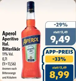 Aktiv Irma Aperol Aperitivo Ital. Bitterlikör Angebot