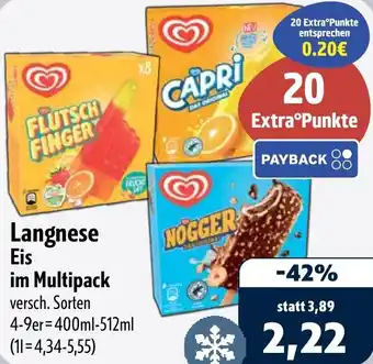 Aktiv Irma Langnese Eis im Multipack Angebot