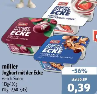 Aktiv Irma müller Joghurt mit der Ecke Angebot