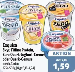 Aktiv Irma Exquisa Skyr, Fitline Protein, Zero Quark-Joghurt-Creme oder Quark-Genuss Angebot