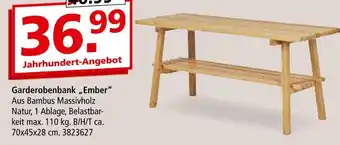Segmüller Garderobenbank ember Angebot