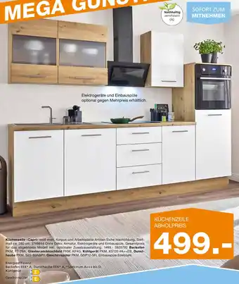 Segmüller Küchenzeile capri Angebot