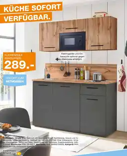Segmüller Küchenzeile 'single one' Angebot