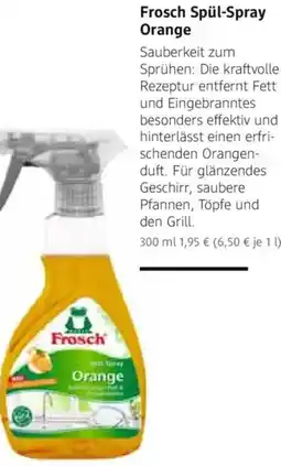 dm drogerie Frosch Spül-Spray Orange Angebot