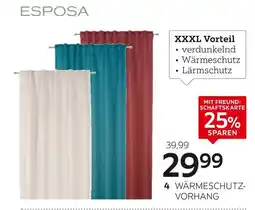 XXXLutz Esposa warmeschutzvorhang „milton“ Angebot