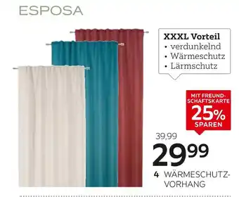 XXXLutz Esposa warmeschutzvorhang „milton“ Angebot