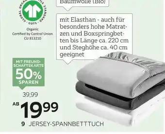 XXXLutz Bio:vio jersey-spannbetttuch „florentano“ Angebot