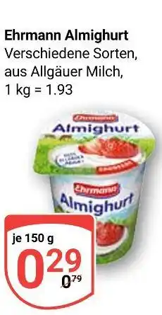 Globus Ehrmann almighurt Angebot