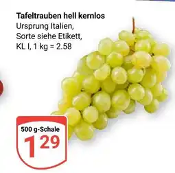Globus Tafeltrauben hell kernlos Angebot