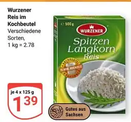 Globus Wurzener spitzen langkorn reis im kochbeutel Angebot