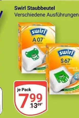 Globus Swirl staubbeutel Angebot
