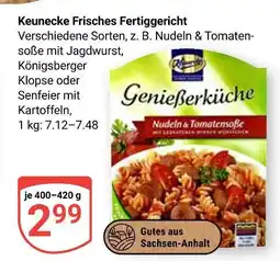 Globus Keunecke frisches fertiggericht Angebot