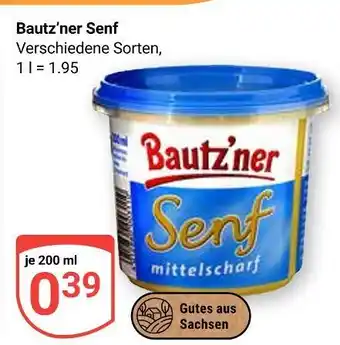 Globus Bautz'ner senf mittelscharf Angebot