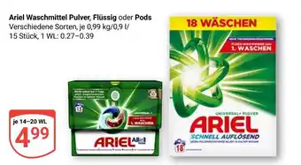 Globus Ariel waschmittel pulver Angebot