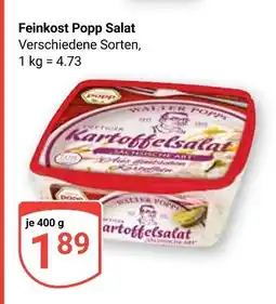 Globus Feinkost popp salat Angebot