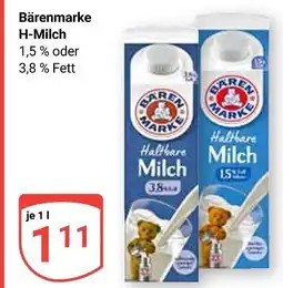 Globus Bärenmarke h-milch 1,5 % fett Angebot