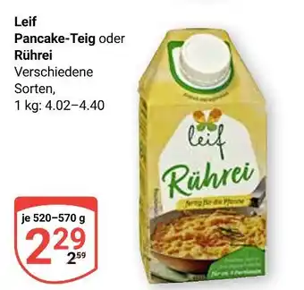Globus Leif pancake-teig Angebot