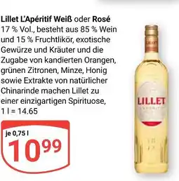 Globus Lillet l'apéritif weiß Angebot