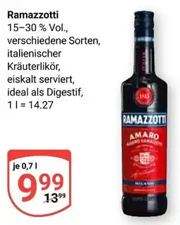 Globus Ramazzotti amaro kräuterlikör Angebot