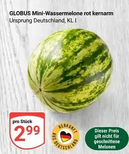 Globus Globus mini-wassermelone rot kernarm Angebot