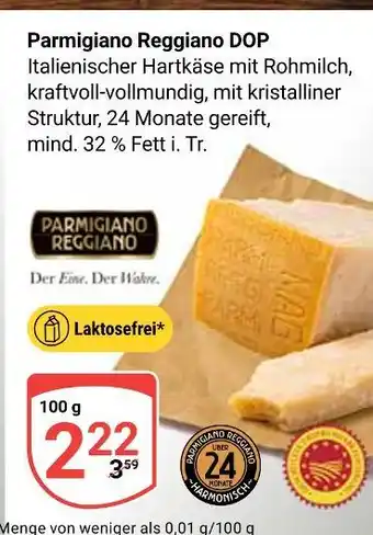 Globus Parmigiano reggiano parmigiano reggiano dop Angebot