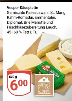 Globus Vesper käseplatte Angebot