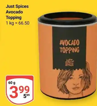 Globus Just spices avocado topping Angebot
