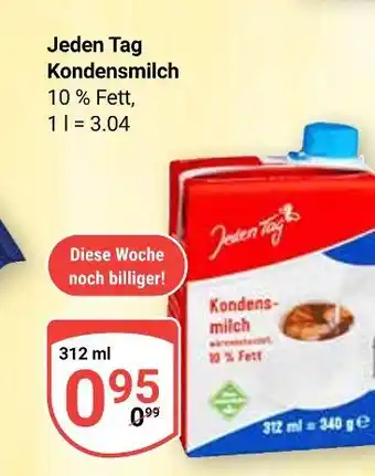 Globus Jeden tag kondensmilch Angebot