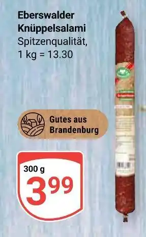 Globus Eberswalder knüppelsalami Angebot