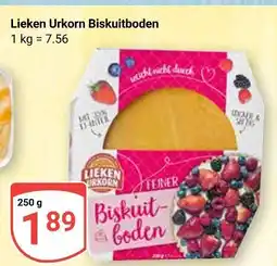 Globus Lieken urkorn biskuitboden Angebot