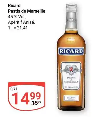 Globus Ricard pastis de marseille Angebot